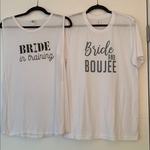 Bride tshirt and tank top